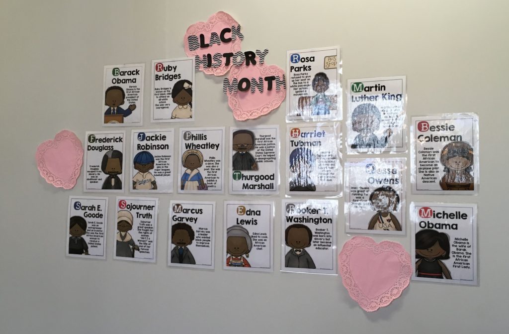 black history month wall display newport childrens academy